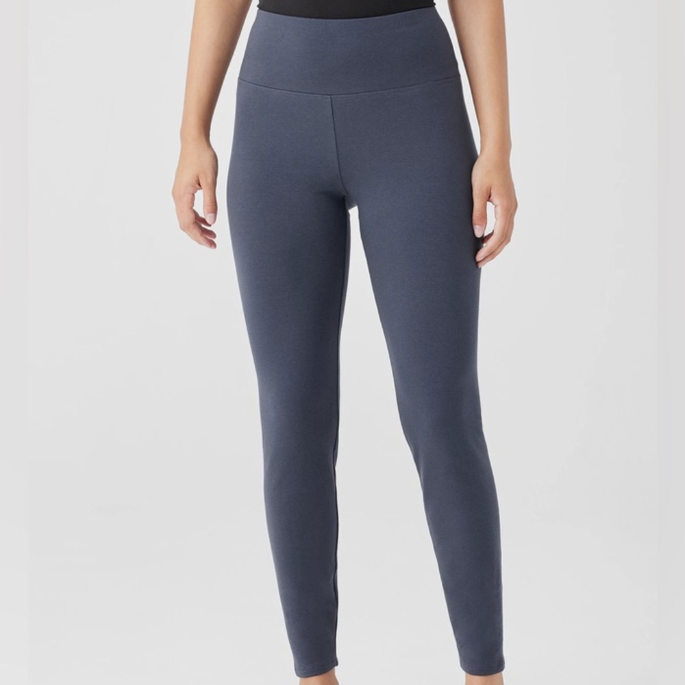 Eileen Fisher Women's Medium Blue High-Waisted Leggings